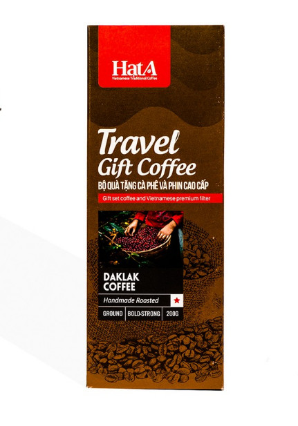 [해외] [해외] [HATA] 핫아 볶은 커피 원두 베트남 커피 베트남 선물용 CAFE TRAVEL GIFT COFFEE 100 % PURE DAK LAK ROBUSTA SEED 200GR