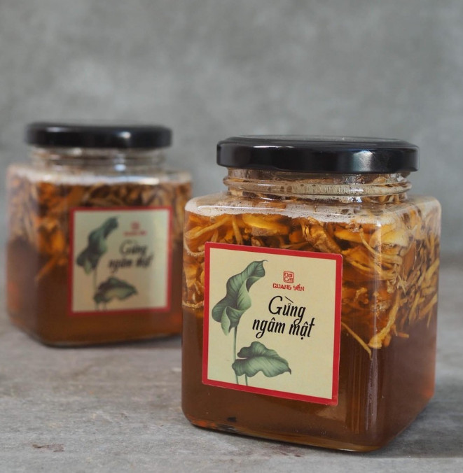 [해외] [해외] [DAICATQUANGYEN] 꿀에 절인 생강 베트남 건강 식품 300ML