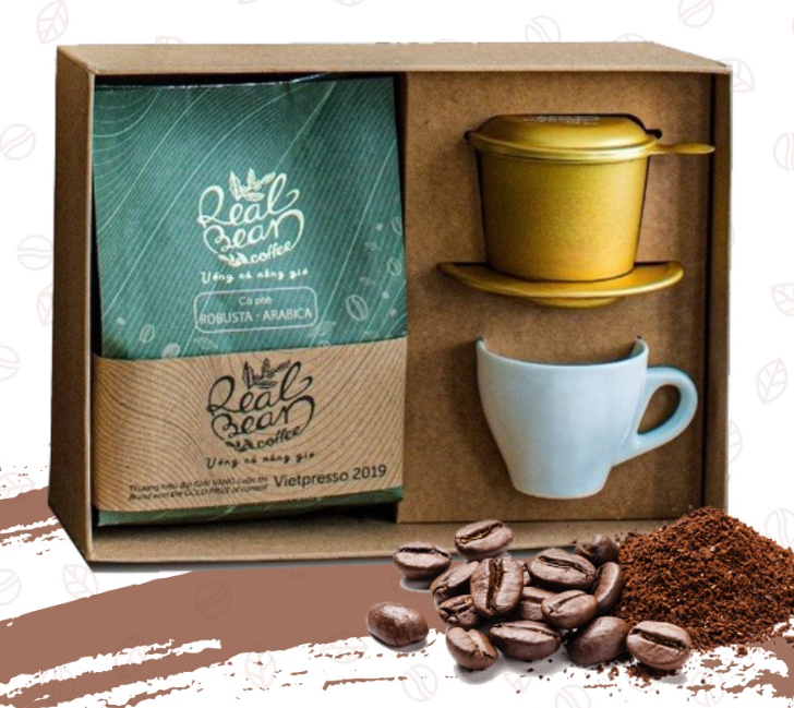 [해외] [해외] [REAL BEAN COFFEE] 리얼 빈 커피 로부스타-아라비카 콤보 선물 세트 베트남 1K