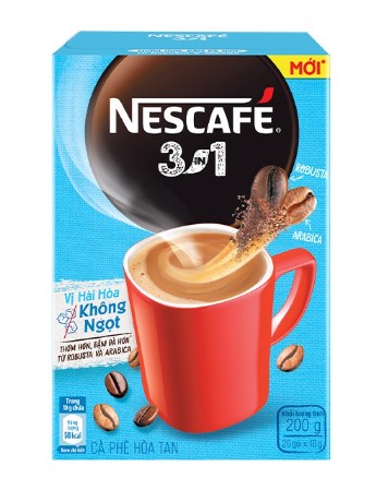 [해외] [해외] [NESCAFE] 네스카페 3 IN 1 밀크커피 달지 않은 맛 베트남 커피 20EAX10G