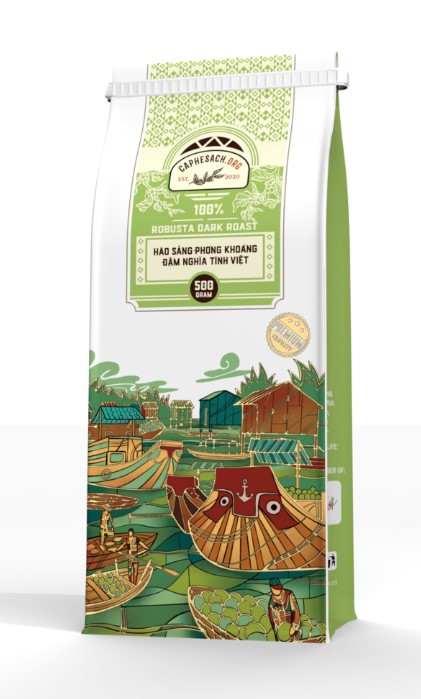 [해외] [해외] [CAPHESACH.ORG] 100% 로부스타 초코렛맛 베트남 커피 500G